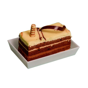 Plato para Canapes o Postres Rectangular Re-utilizable Plastico Catering  -  ( 10 Pzas / 100 Pzas ) IA