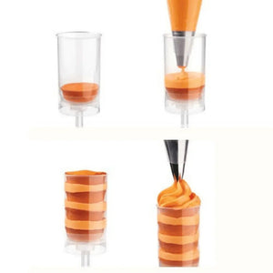 Push Up Pop con Tapa para Postres Re-utilizable Plastico Catering - 3 Oz / 89 ml ( 20 Pzas / 100 Pzas ) IA