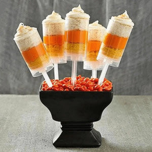 Push Up Pop con Tapa para Postres Re-utilizable Plastico Catering - 3 Oz / 89 ml ( 20 Pzas / 100 Pzas ) IA