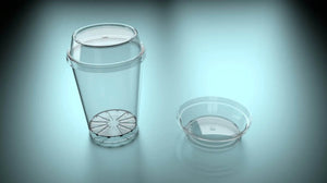 Tapa Flexible para Vasito para Postres Clasico Plastico Catering 100 pzas (Los vasitos se venden por separado) IA