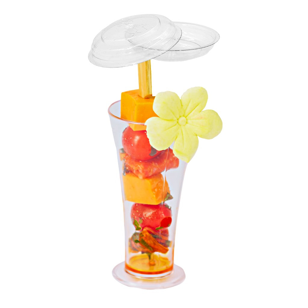 Tapa Flexible para Vasito para Postres Pilsner Candy Bar Catering 100 pzas (Los vasitos se venden por separado) IA