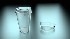 Tapa Flexible para Vasito para Postres Triangulo Plastico Catering 100 pzas (Los vasitos se venden por separado) IA