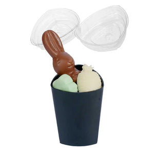 Tapa Flexible para Vasito para Postres Triangulo Plastico Catering 100 pzas (Los vasitos se venden por separado) IA