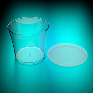 Tapa Semi-Flexible para Vasito Mini para Postres Plastico Catering 40 pzas (Los vasitos se venden por separado) IA