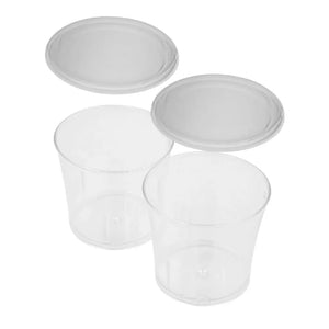 Tapa Semi-Flexible para Vasito Mini para Postres Plastico Catering 40 pzas (Los vasitos se venden por separado) IA