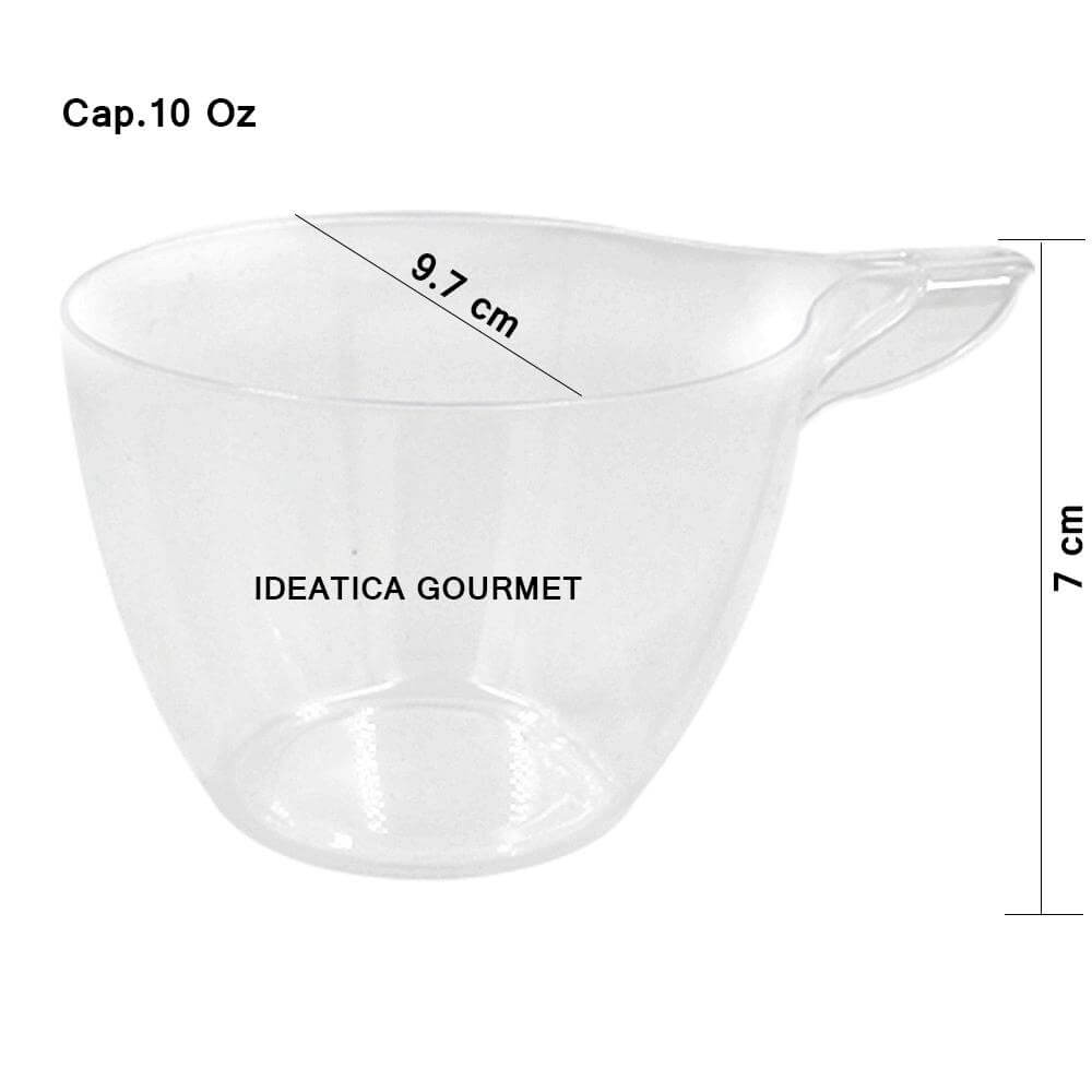 Taza para Bebidas o Postres Re-utilizable Candy Bar Catering 10 Oz IA