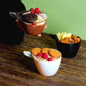 Taza para Bebidas o Postres Re-utilizable Plastico Catering - 10 Oz / 296 ml ( 10 Pzas / 50 Pzas ) IA
