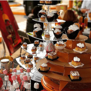 Torre o Base Grande Eiffel para cupcakes o postres de Acrilico Catering 5 Niveles IA