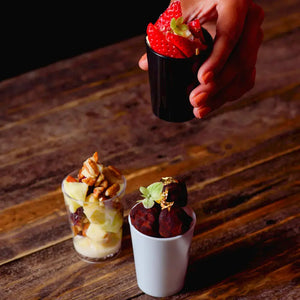 Vasito para Postres Clasico Re-utilizable Plastico Catering - 2 Oz / 59 ml ( 20 Pzas / 100 Pzas ) IA