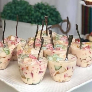 Vasito para Postres Degustacion Re-utilizable Plastico Catering - 4 Oz / 118 ml ( 50 Pzas / 100 Pzas ) IA