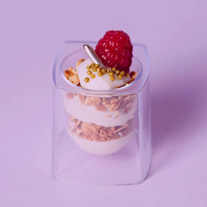 Vasito para Postres Doble Re-utilizable Plastico Catering- 1.5 Oz / 44 ml ( 20 Pzas / 100 Pzas ) IA
