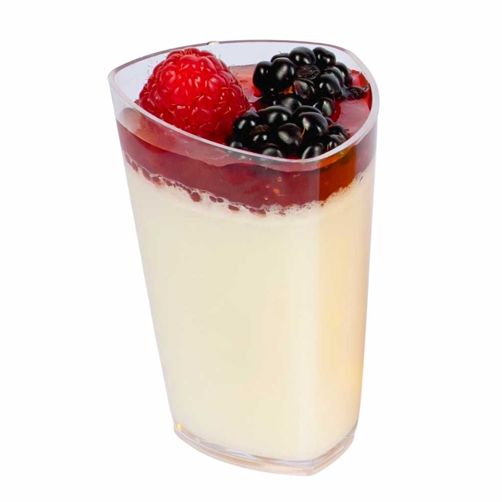 Vasito para Postres Triangulo Re-utilizable Candy Bar Catering 3 Oz IA