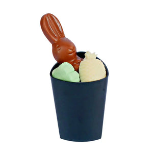 Vasito para Postres Triangulo Re-utilizable Plastico Catering - 3 Oz / 89 ml ( 20 Pzas / 100 Pzas ) IA