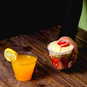 Vaso Coctel para Bebidas Re-utilizable Plastico Catering  - 8 Oz / 237 ml 120 Pzas PT